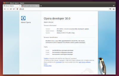 Opera Developer Linux 32bit