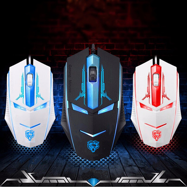 1600 DPI 3 Buttons LED Optical USB Wired Gaming Mouse Mice For Computer Gamer