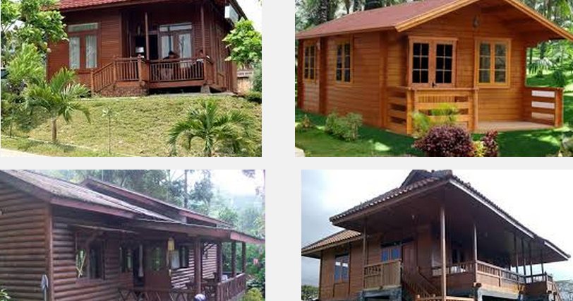 Gambar Rumah Kayu Bulat  Blog Images