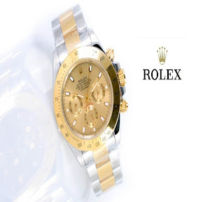 jam tangan keren ROLEX DAYTONA SILVER GOLD