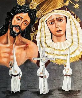 Resultado de imagen para MarÃ­a SantÃ­sima ante la flagelaciÃ³n de su Hijo divino.