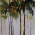 Evening Palms 2, Landscape Paintings by Arizona Artist Amy Whitehouse