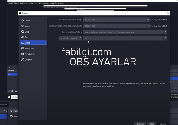 OBS Studio Videolardaki Kasma Sorunu Çözümü Ayarlar 2024