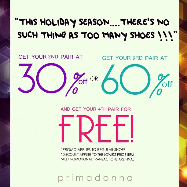 Primadonna Shoes Philippines Promo Dec 2012 Pamurahan Your