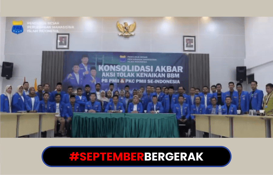 Aksi September Bergerak PMII Tolak Kenaikan Harga BBM Subsidi