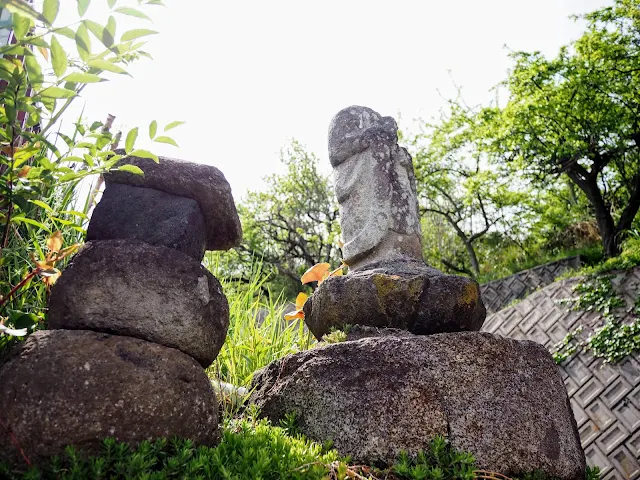 上條集落　重伝建　道祖神