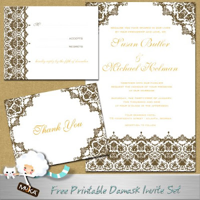 Muslim Wedding Invitations on Design Diary More Online Freebies Ideas