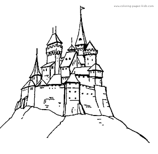 disney castle coloring pages for kids