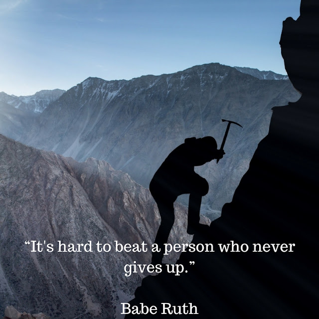 Quote by Babe Ruth designed using canva