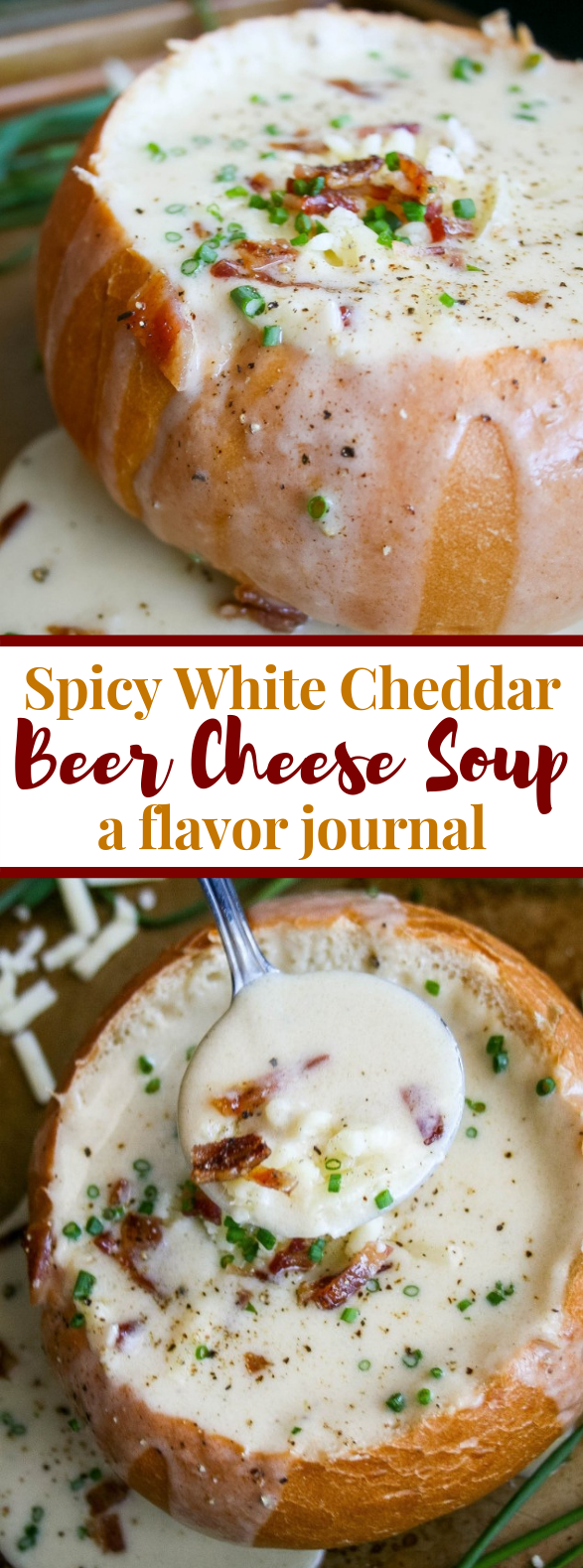 spicy white cheddar beer cheese soup #dinner #comfortfood