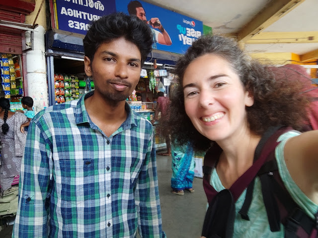 Avec Rajasekar à Pondichéry