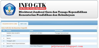  Direktorat Jenderal Guru dan Tenaga Kependidikan  info.gtk.kemdikbud.go.id Laman Cek Info GTK 2019-2020