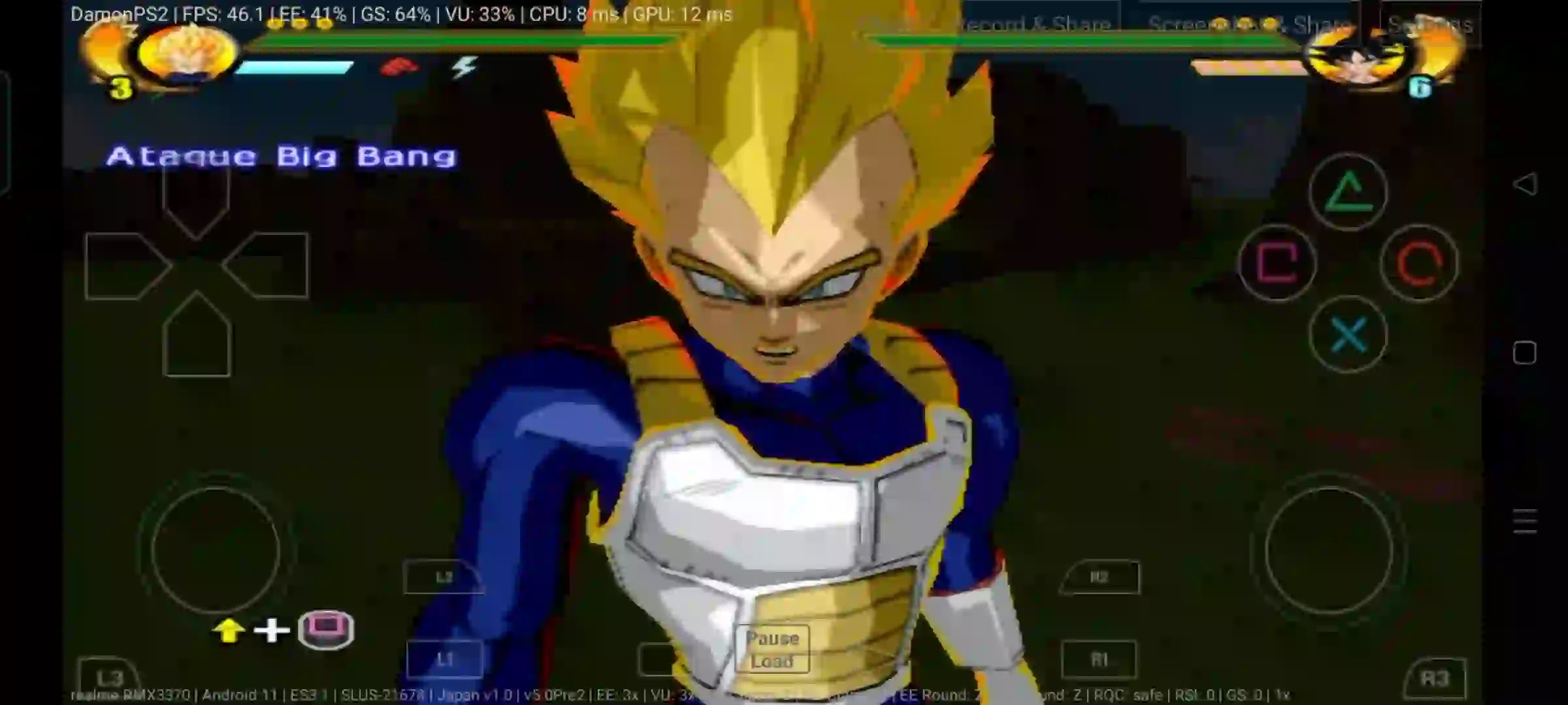 Dragon Ball Z Game For AetherSX2 Emulator