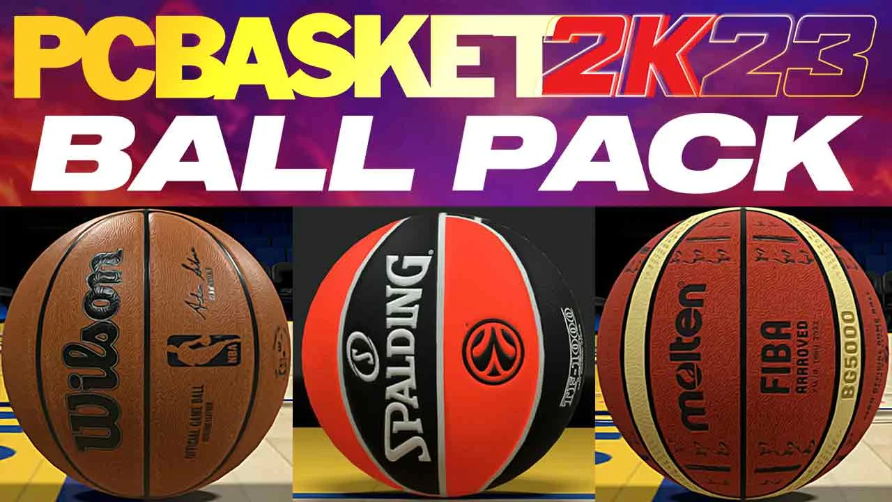 PCBasket 2K23 NBA, EuroLeague & FIBA Ball