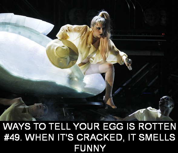 lady gaga egg grammys. Funny Lady Gaga Egg at Grammys