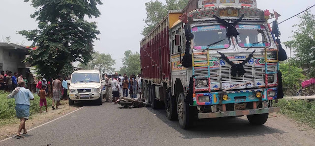 बोरियो में दनवार मोड़ के पास ट्रक की भिड़ंत से मोटरसाइकिल सवार एक व्यक्ति की मौत : जांच में जुटी पुलिस