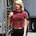 Candids: Llegando al gimnasio, en Nueva York (24 de agosto)