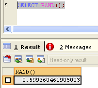 SQL Commands, Random Record