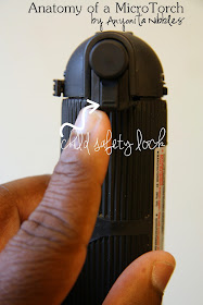 The child safety lock feature on a kitchen blowtorch by Anyonita Nibbles