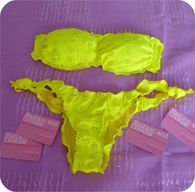 Fashion and Cookies, swimwear, f**k project, neon bikini, bandeau bikini