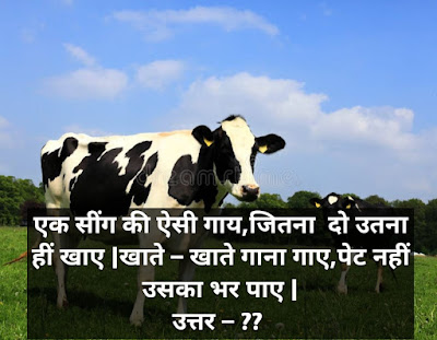एक सींग की ऐसी गाय,जितना  दो उतना हीं खाए |खाते – खाते गाना गाए,पेट नहीं उसका भर पाए |