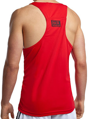 jackadams Relay Proformance Tank Red-Black Back Cool4Guys