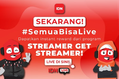 Cara live di aplikasi IDN