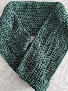 Front view of Camel Cowl - a Free Crochet Pattern from Sweet Nothings Crochet