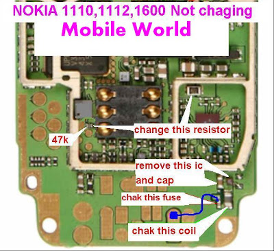 NOKIA 1110 Not Charging Solution