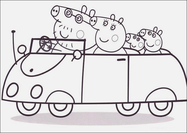 Peppa Pig Colouring Pages