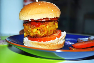 chickpea burger