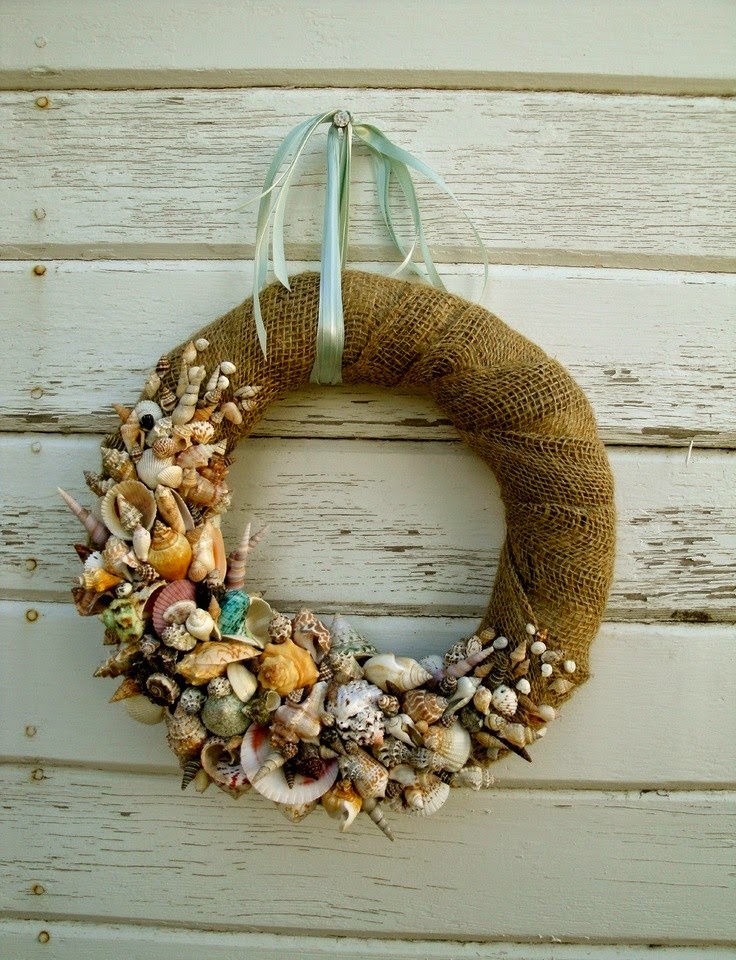 seashell craft wall hanging decoration ideas