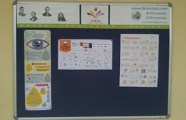 ITRON CLUB Notice Board Live in the NMIT Campus