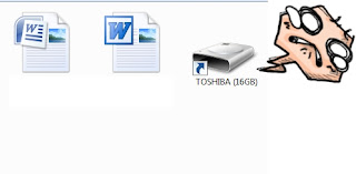 cara membuka Flashdisk Toshiba kena Virus SHORTCUT