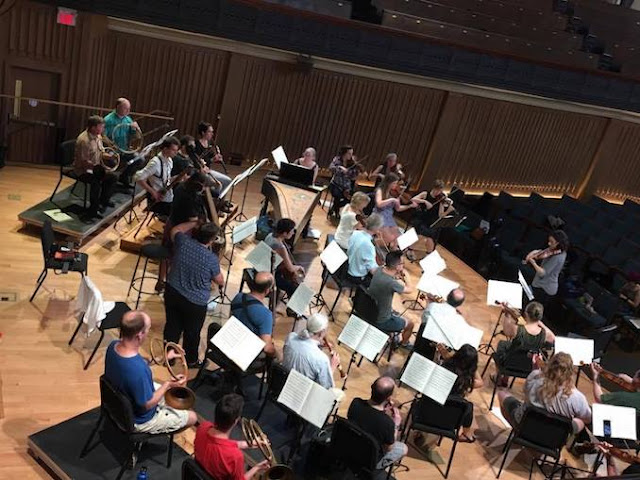 Tafelmusik and Elisa Citterio in rehearsal (Photo Jeff Higgins)