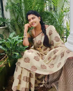 Serial Actress Rachitha mahalakshmi Dinesh Beautiful saree Pics