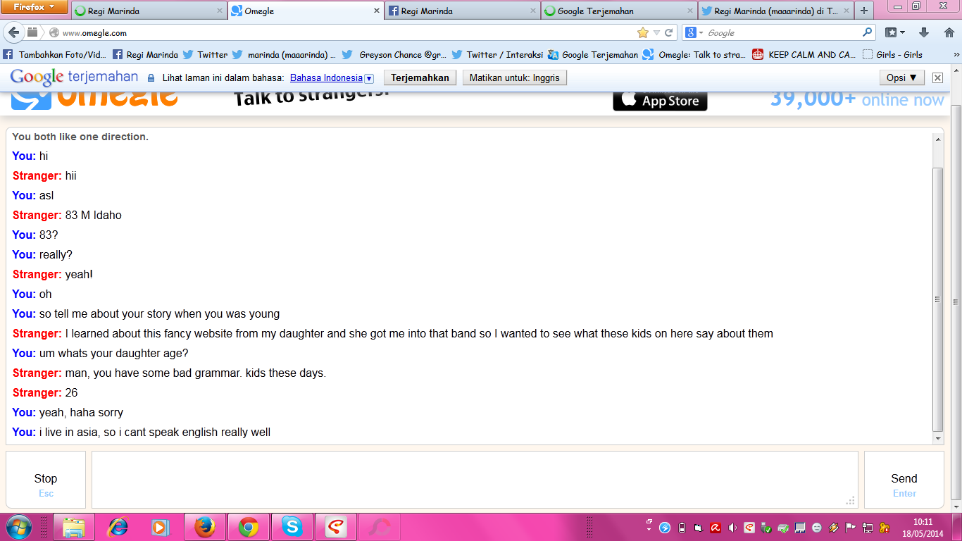 Crazy Fangirl Omegle