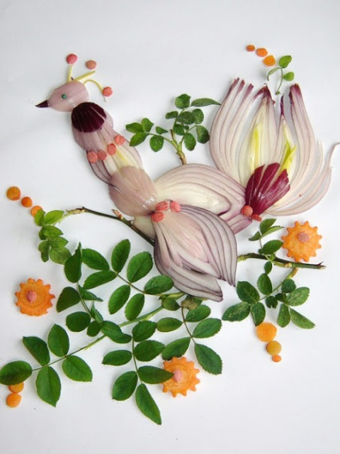 beautiful onion painting