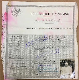 French passport for Marcelle Robert