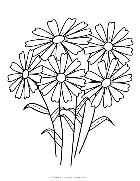 Flower Coloring Pages