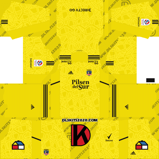 Colo-colo Kits 2022-2023 Adidas - Dream League Soccer Kits 2019 (Goalkeeper Home)