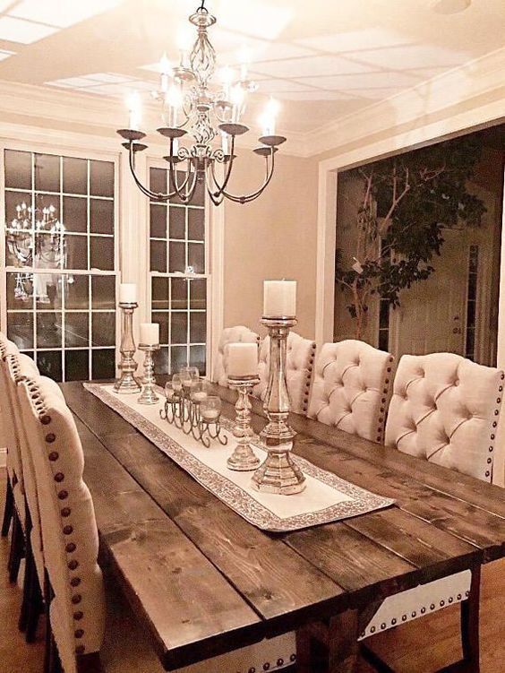 Natural family dining table