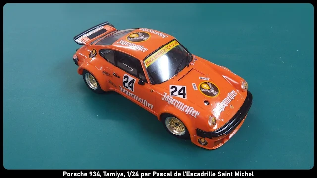 maquette de la Porsche Turbo RSR type 934 de Tamiya au 1/24.