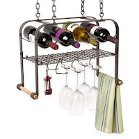 hanging wine glass rack