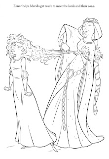 Merida ( Brave ) Coloring Sheet