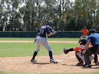 Mark Thomas extended his hitting streak to five games. Photo by Jim Donten.