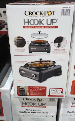 Crock-Pot Hook Up features 5 qt and 2 qt cooking units