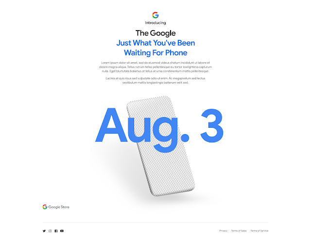 Google teases Pixel 4a with ‘lorem ipsum’ on August 3rd