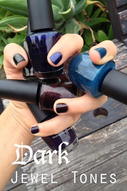 Dark Jewel Tone Nails | imshayshay.blogspot.com