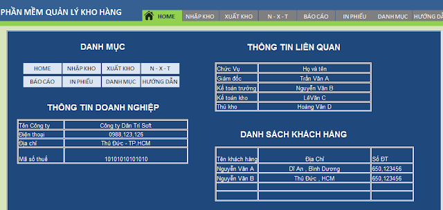 Xuất nhập tồn bằng Excel